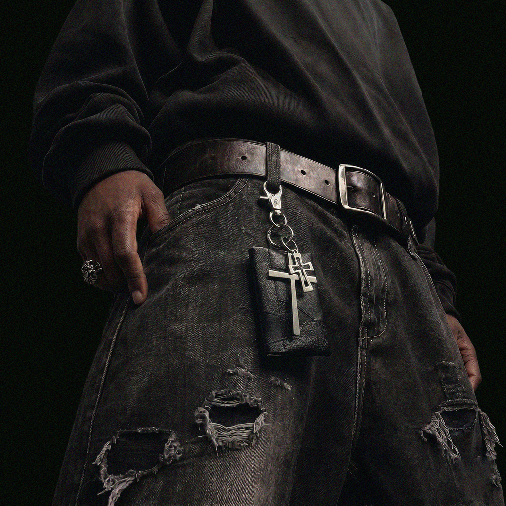 LAYERED CROSS UTILITY KEYCHAIN