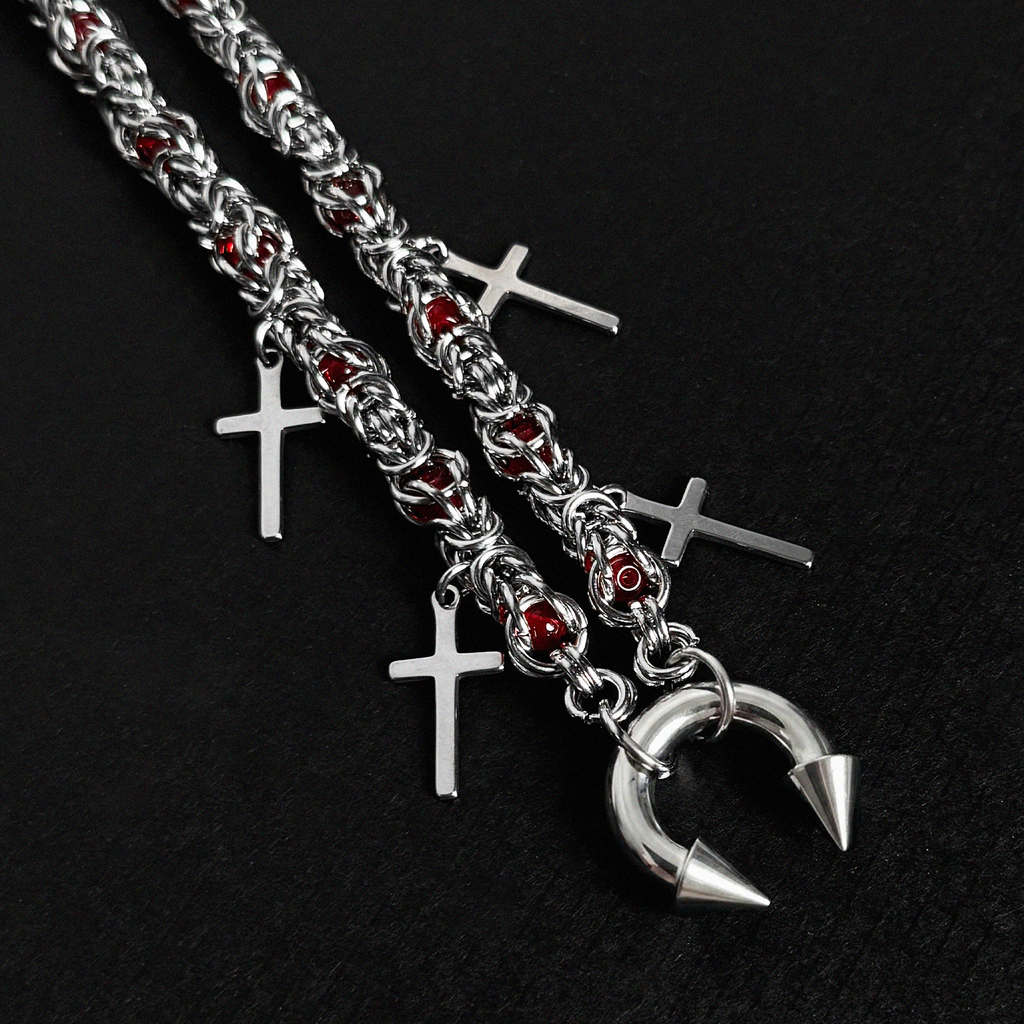 TITANIUM HORSESHOE CROSS