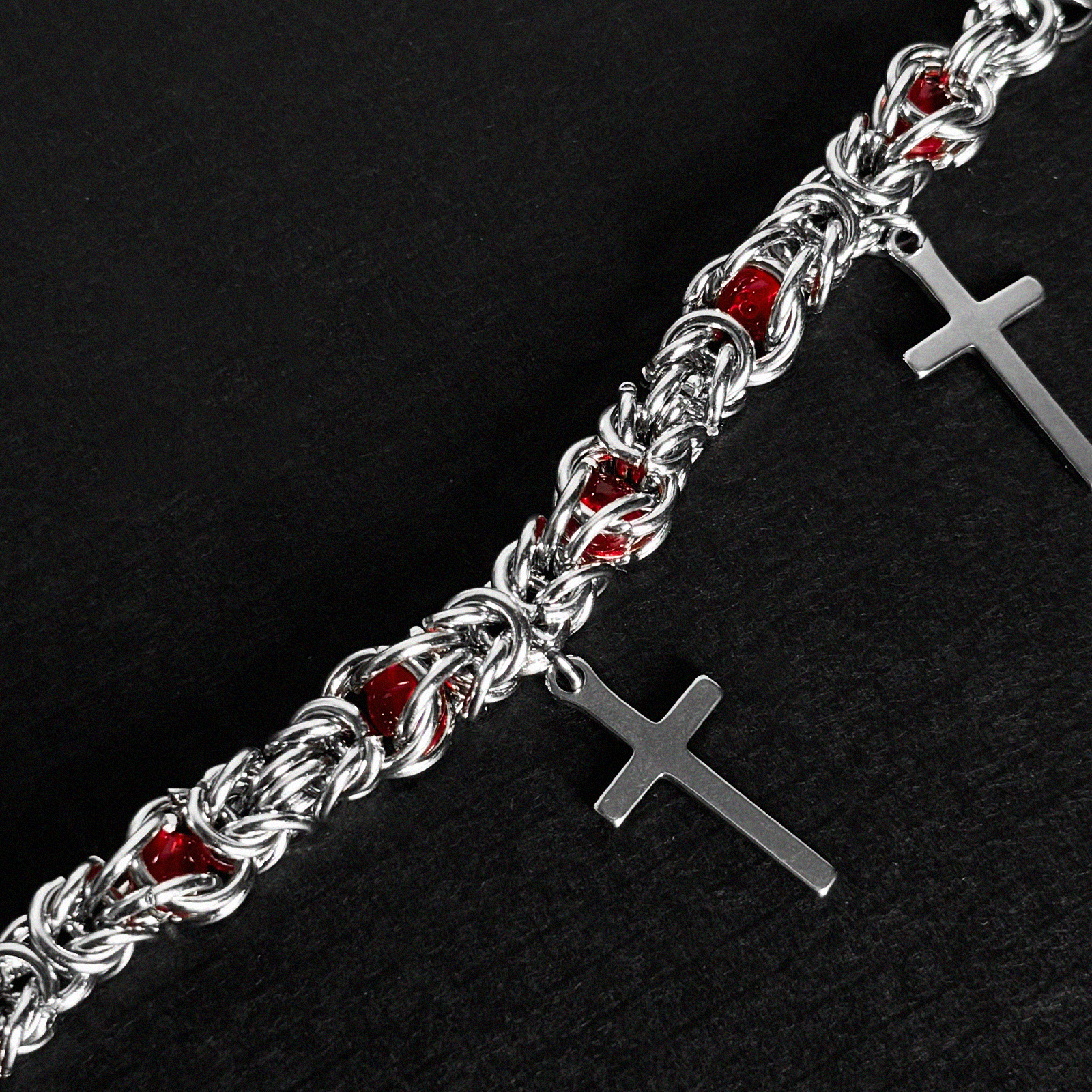 TITANIUM HORSESHOE CROSS