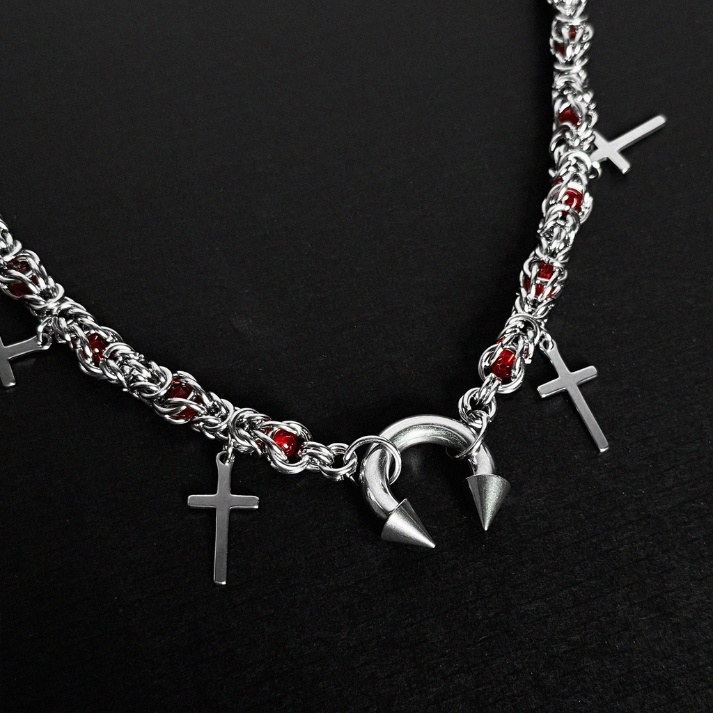 TITANIUM HORSESHOE CROSS