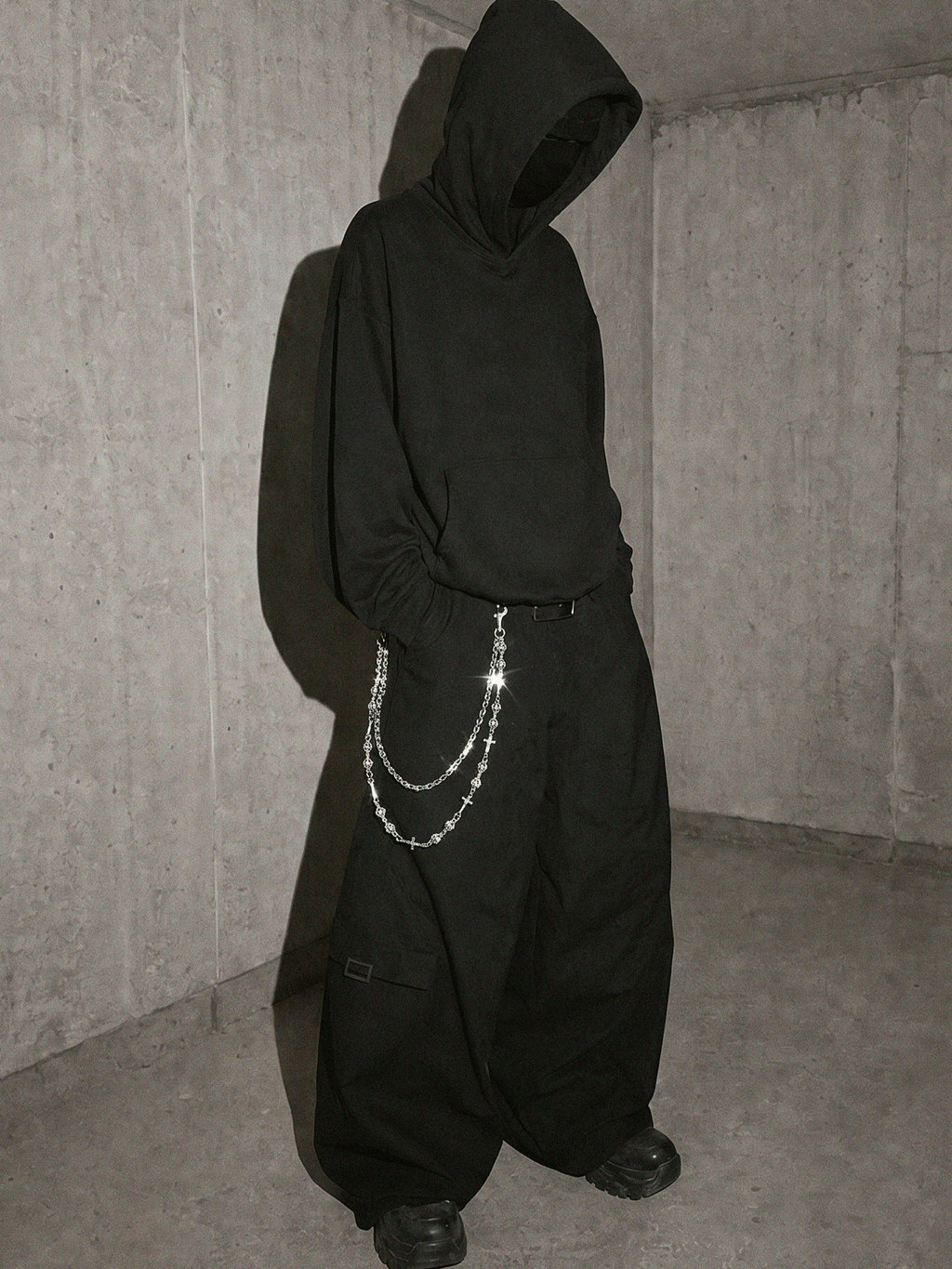 ICED VAJRA CROSS PANTS CHAIN