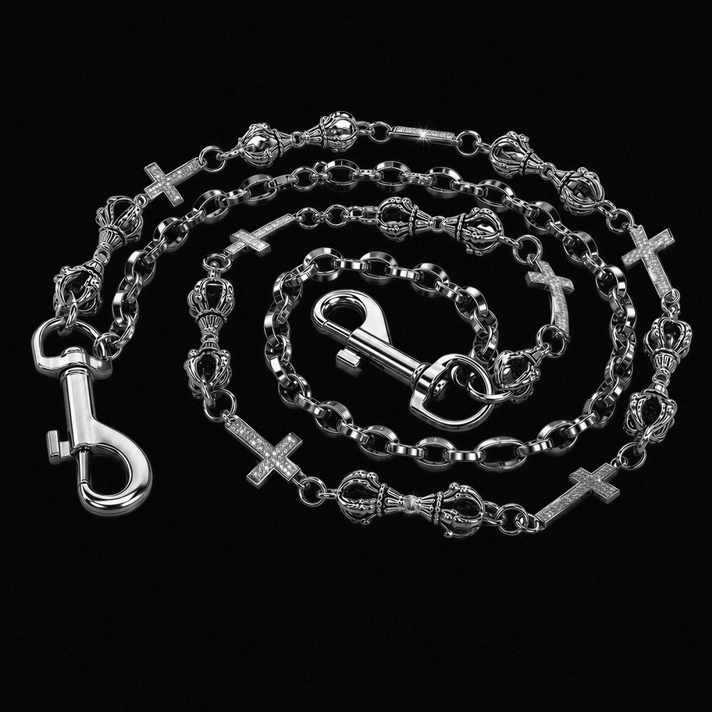 ICED VAJRA CROSS PANTS CHAIN