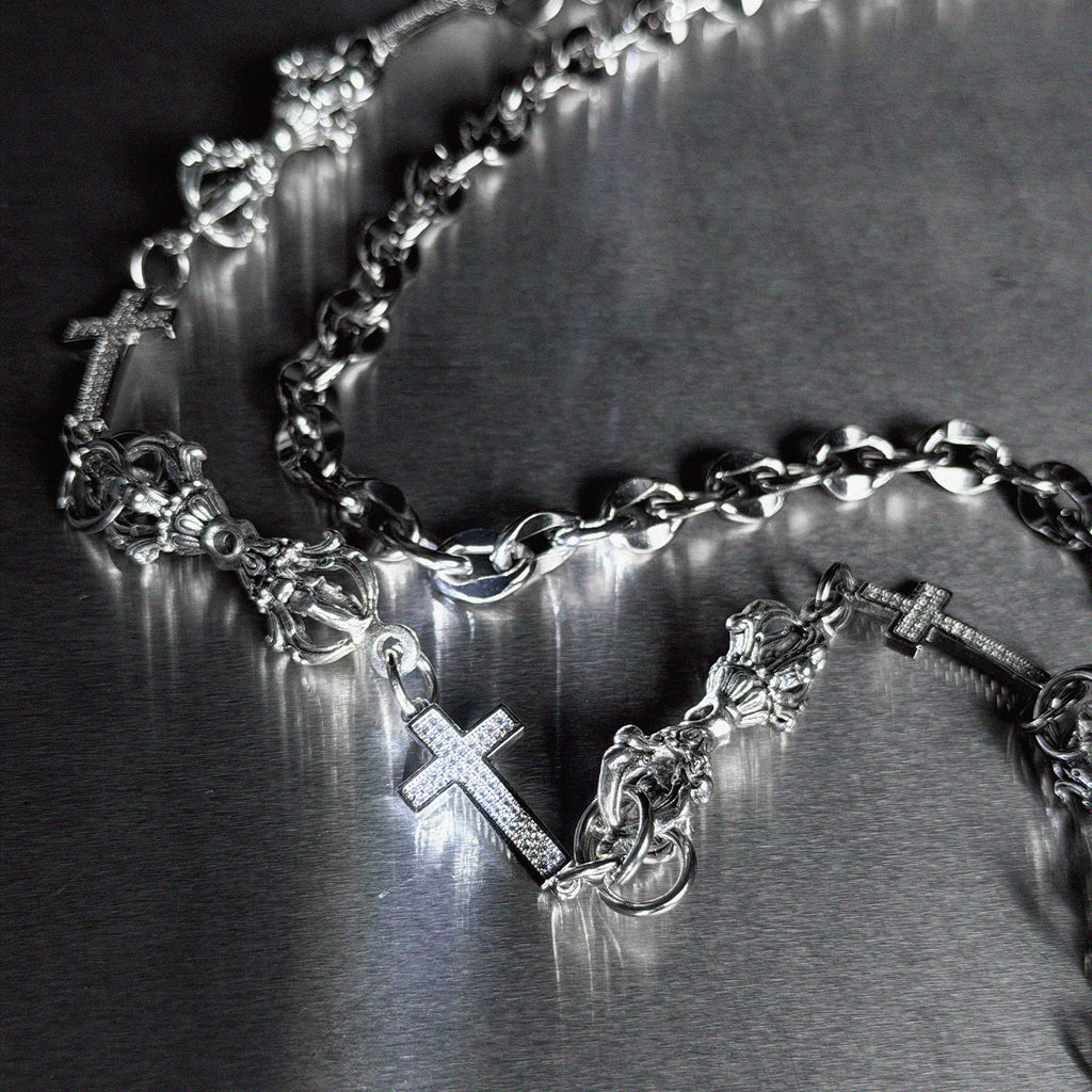 ICED VAJRA CROSS PANTS CHAIN