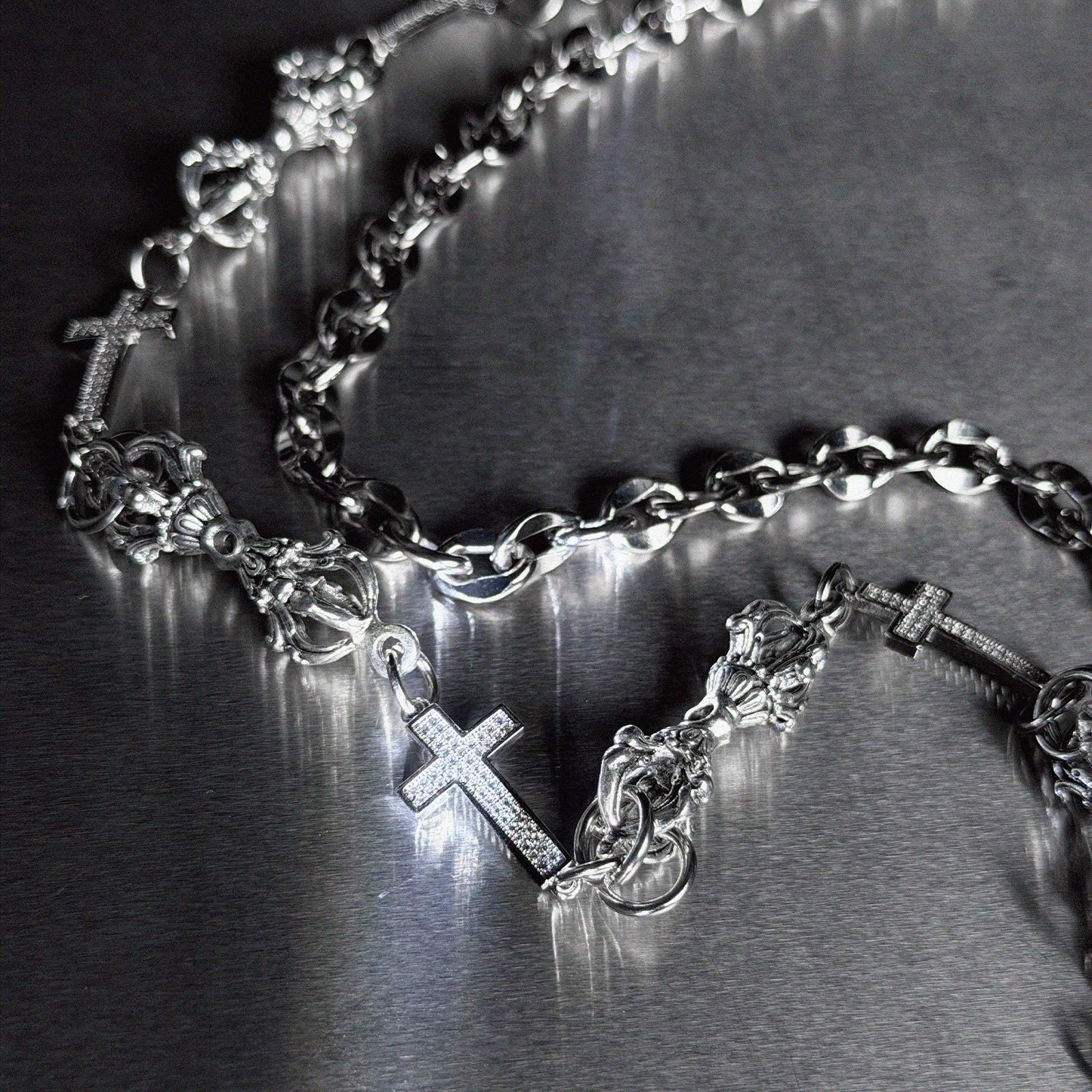 ICED VAJRA CROSS PANTS CHAIN