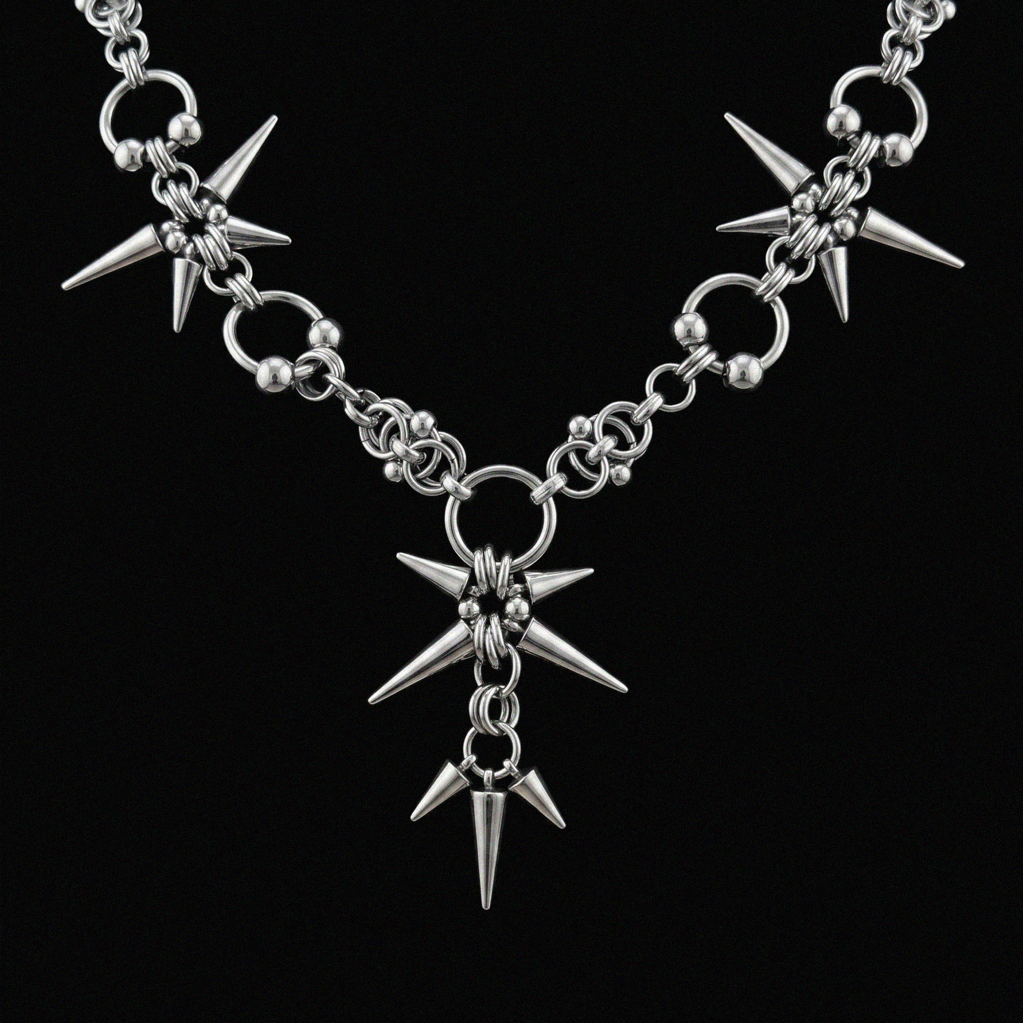 STAINLESS SPIKE CLUSTER