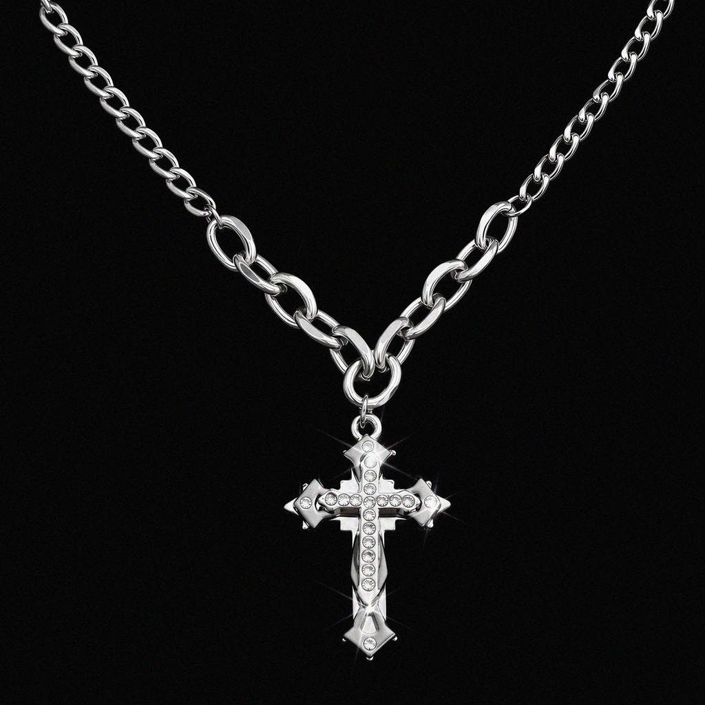 ICED TITANIUM CROSS