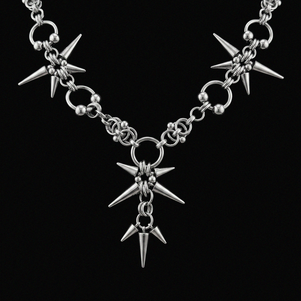 STAINLESS SPIKE CLUSTER - KravxStudio