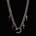 TITANIUM HORSESHOE CROSS - KravxStudio