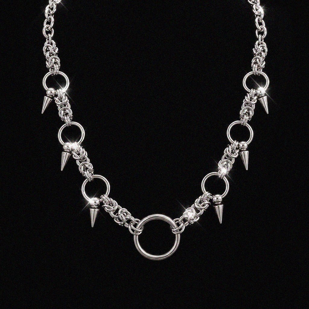 TITANIUM SPIKE CHOKER - KravxStudio