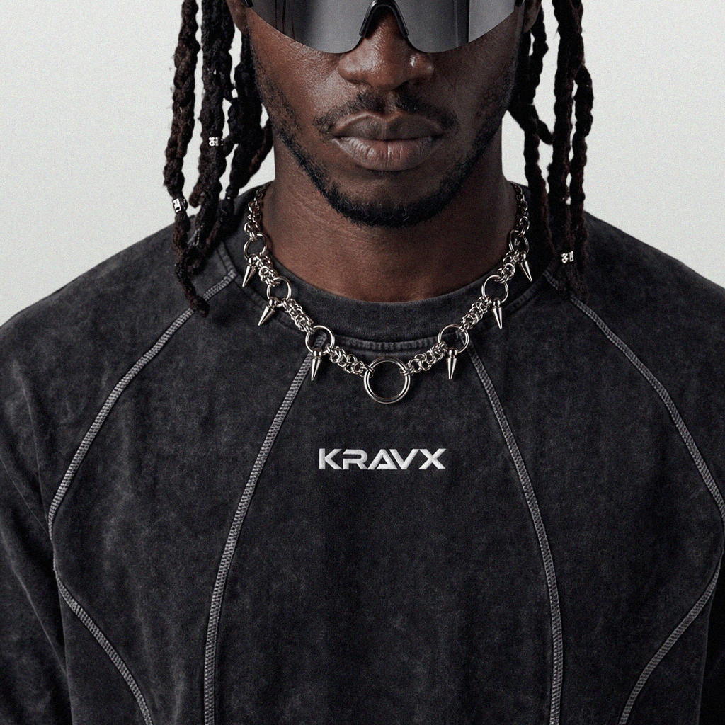 TITANIUM SPIKE CHOKER - KravxStudio