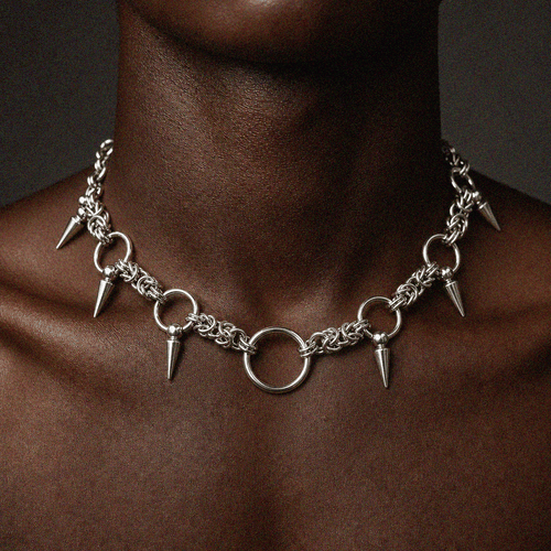 TITANIUM SPIKE CHOKER - KravxStudio